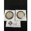 Image 2 : Lot of 2 Canadian 50 Cent Coins 1943 & 1944