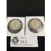 Image 2 : Lot of 2 Canadian 50 Cent Coins 1943 & 1942