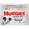 Image 1 : BOX OF 132 HUGGIES SNUG AND DRY DIAPERS SIZE 5