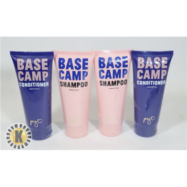 LOT OF 4 BASE CAMP HAIR PRODUCTS 150 ML