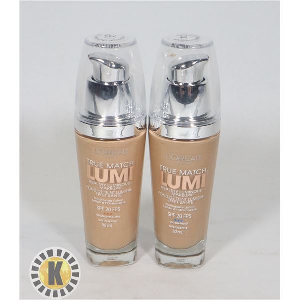 2 LOREAL PARIS TRUE MATCH LUMI SPF 20 MAKE UP