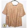 Image 1 : OSAZIC WOMENS M RUFFLE SHORT SLEEVE V NECK CHIFFON