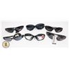 Image 1 : LOT OF 5 MOTORCYCLE RIDING GLASSES