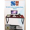 Image 1 : SHW 55" LARGE COMPUTER DESK CHERRY