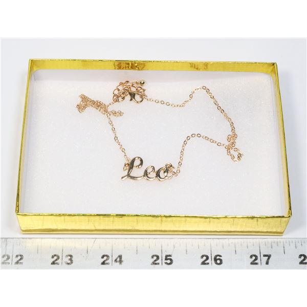 NEW GOLD TONE HOROSCOPE CHAIN LEO