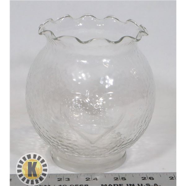 VINTAGE/ ANTIQUE VASE (HEART ON FRONT)