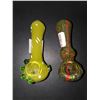 Image 1 : Large Colour Glass Pipes x 2