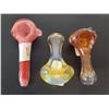Image 1 : Large Colour Glass Pipe x 3