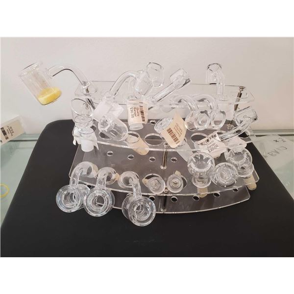 Lot of Quartz Bangers and Diamon Knot Nail