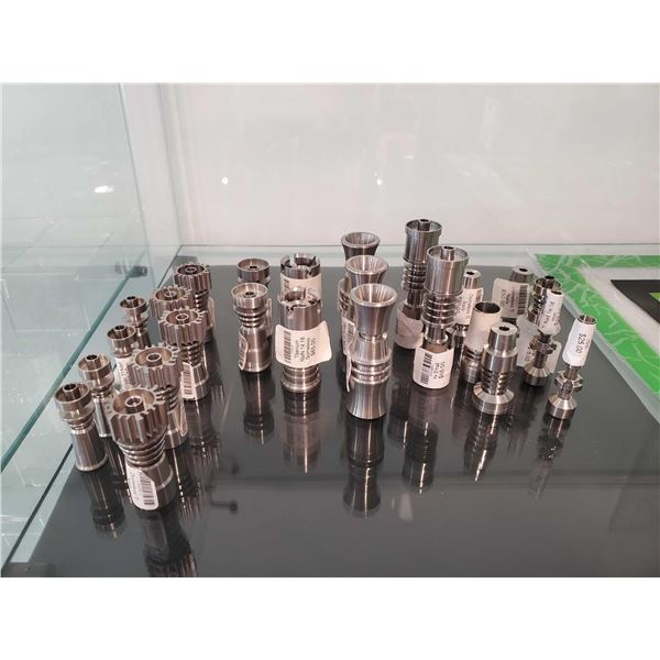 Lot of Assorted Titanium Nails Domeless, H-T Nail,