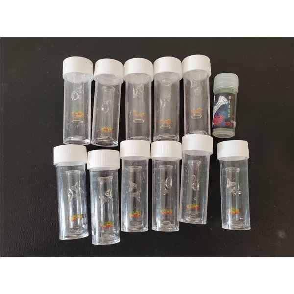 Lot of 12 mini glas sbongs