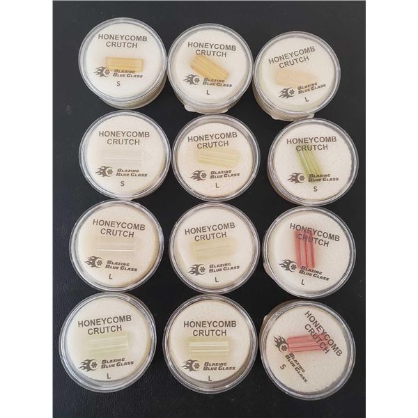 Honeycomb Crutch by Blazing Blue Glass