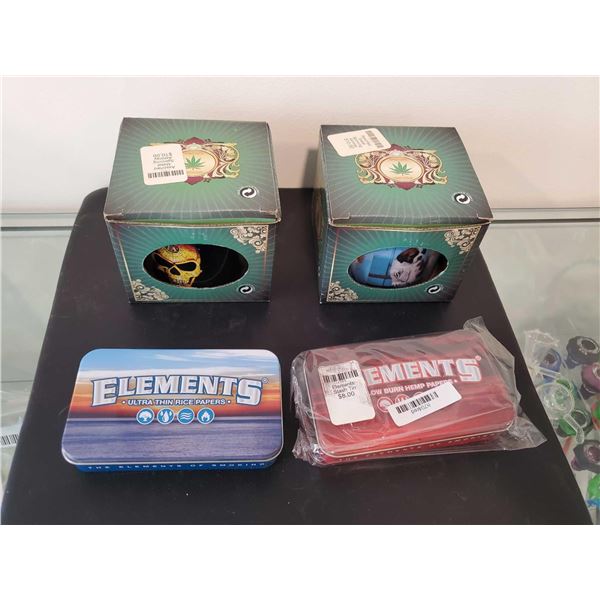 Stash Tin and Metal Ash Trays