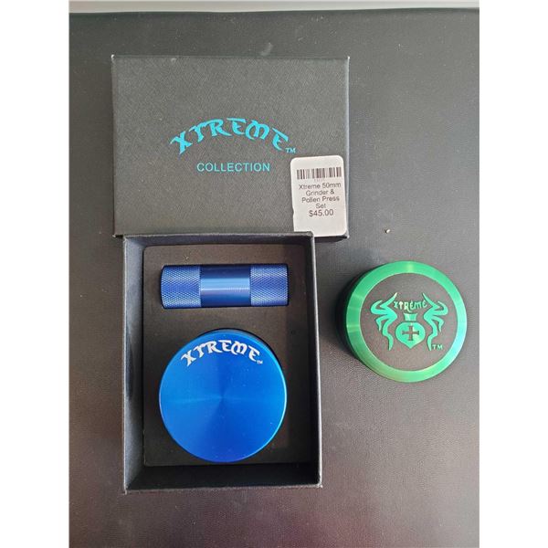 Xtreme 50mm Grinder and Pollen Press Set
