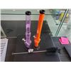 Image 1 : Lot of 2 Bongs and Brush Cleaner