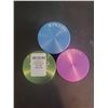 Image 2 : Lot of 3 - Extreme 4 pce 55mm color Grinders