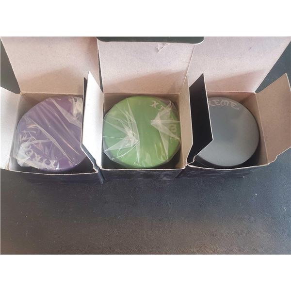 Lot of 3 - Extreme 4 pce 60mm color Grinders