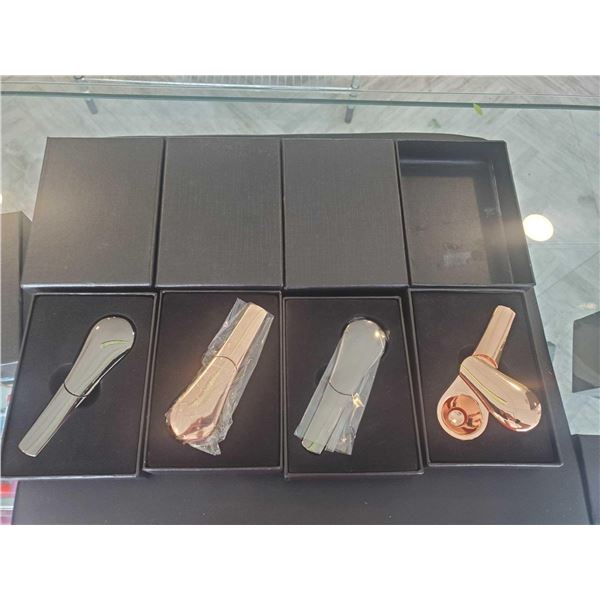 Lot of 4 NEW portable Steel sealable Pipes