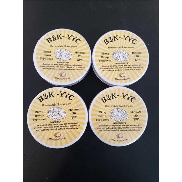 B&K YYC 20SPGF Sunscreen lot of 4