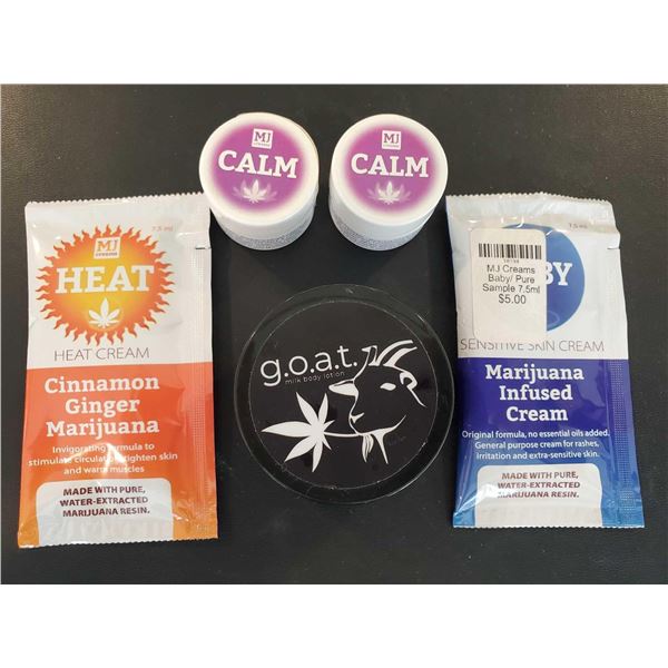 Lot of 5 - assorted creams as pictured
