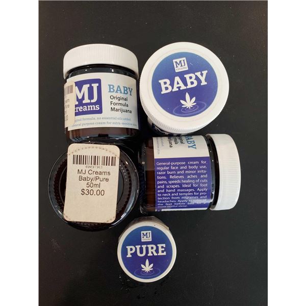 Lot of 5 assorted MJ Salves Creams