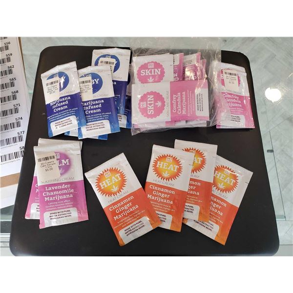 MJ Cream assorted single use creams approx 12