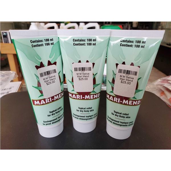 Mari-Mend Topical Relief Skin Cream lot of 3 x 100ml
