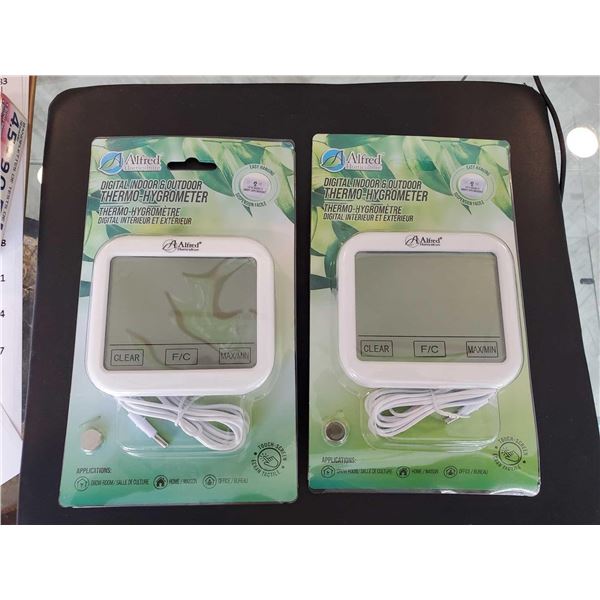 Alfred Horticulture Digital indoor outdoor thero-Hygrometer Lot of 2