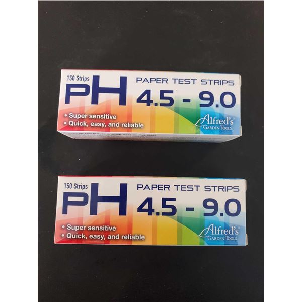Alfred Horticulture PH Test Strips Lot of 2 x 150