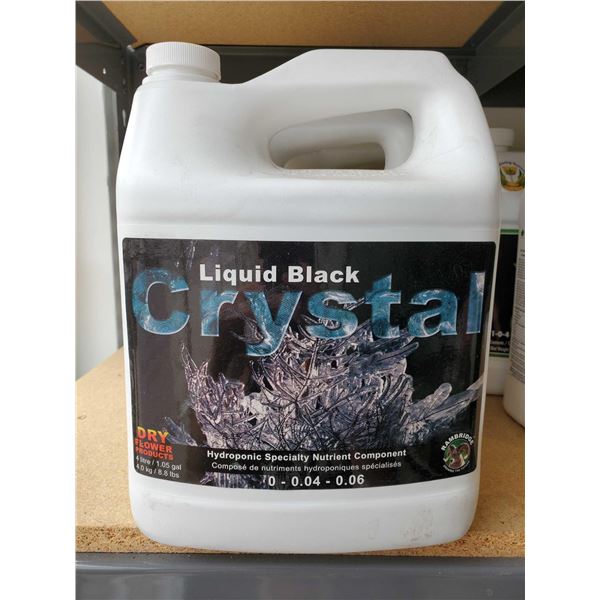 Liquid Black Crystal Hydroponic Specialty Nutrient - 4L jug