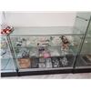Image 1 : Glass Display Case with shelves, sliding glass front access door, lockable approx 60" x 36" - REMOVA