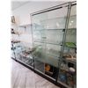 Image 1 : Glass Display Case with shelves, sliding glass front access door, lockable approx 36" x 60" - REMOVA