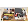 Image 1 : DESK & OFFICE SUPPLIES 2 FLATS OF ASSORT. SUPPLIES