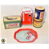 Image 1 : 5 VINTAGE COCA COLA TINS ALL TOGETHER