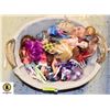 Image 1 : LARGE BASKET W/ LOTS OF BARBIE, EVER AFTER DOLLS