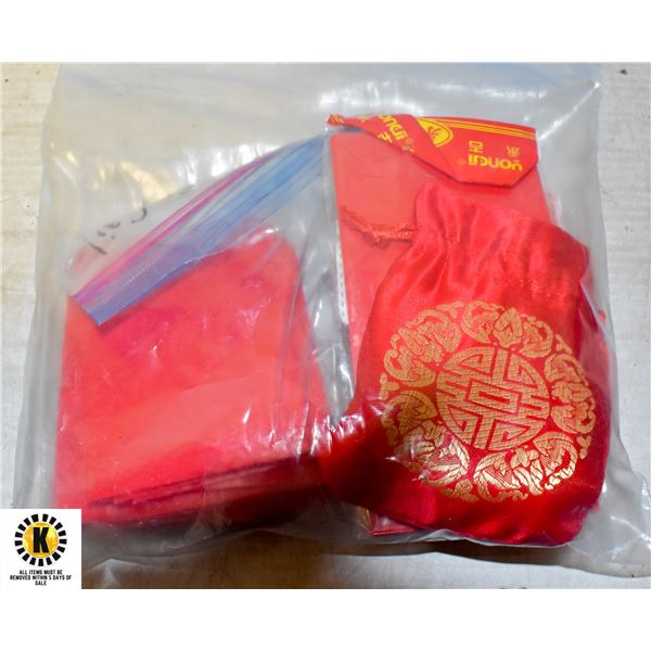 LOTS OF CHINESE RED ENVELOPES WITH COINS INSIDE