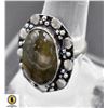 Image 1 : #397-NATURAL FIRE LABRADORITE RING SIZE 8.5