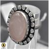 Image 1 : #377-NATURAL PINK ROSE QUARTZ RING SIZE 6.75