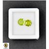 Image 1 : #336-NATURAL GREEN PERIDOT ROUND GEMSTONE 1.95CT