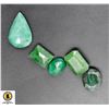 Image 1 : #274-NATURAL GREEN EMERALD GEMSTONE 72.15CT