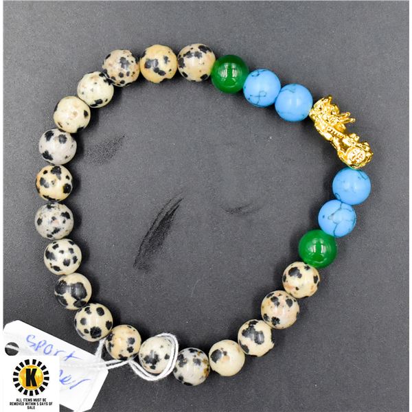 #139-NATURAL SPORT JASPER, EMERALD,TURQOUISE