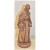 Image 1 : ANTIQUE CAST RELIGIOUS STATUE