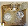 Image 1 : VINTAGE CLEAR GLASS CRYSTAL BOWLS,