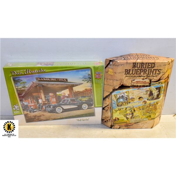 SEALED (2) PUZZLES 1000 PC EACH