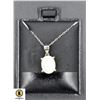 Image 1 : #47-NATURAL  FIRE OPAL 8X10.6 PENDANT NECKLACE 16"