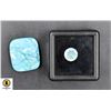 Image 1 : #199-NATURAL ETHIOPIA OPAL 0.83CT,TURQOUISE 19CT