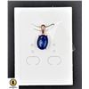 Image 1 : #27-NATURAL HEATED SAPPHIRE 8.6 X 10.8 PENDANT