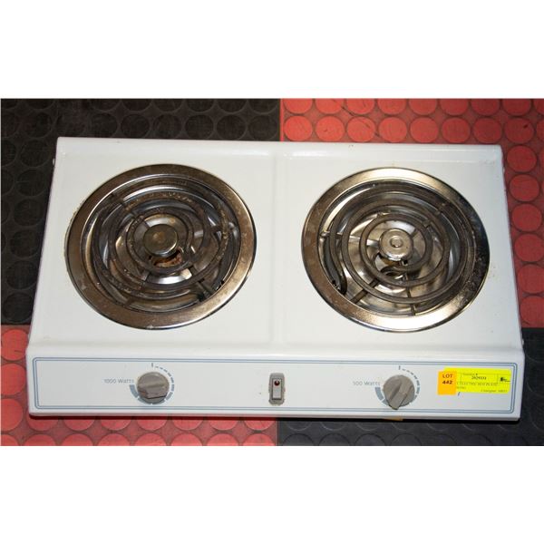 DUAL ELECTRIC HOT PLATE - WORKING