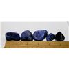 Image 1 : 10)   LOT OF 5 POLISHED SODALITE  HEALING STONES,