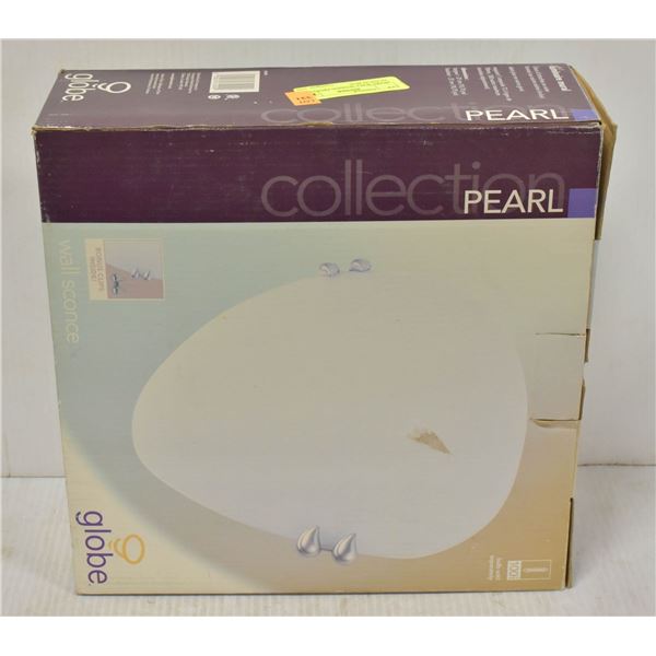 PEARL WALL SCONCE, FROSTED GLASS IN BOX